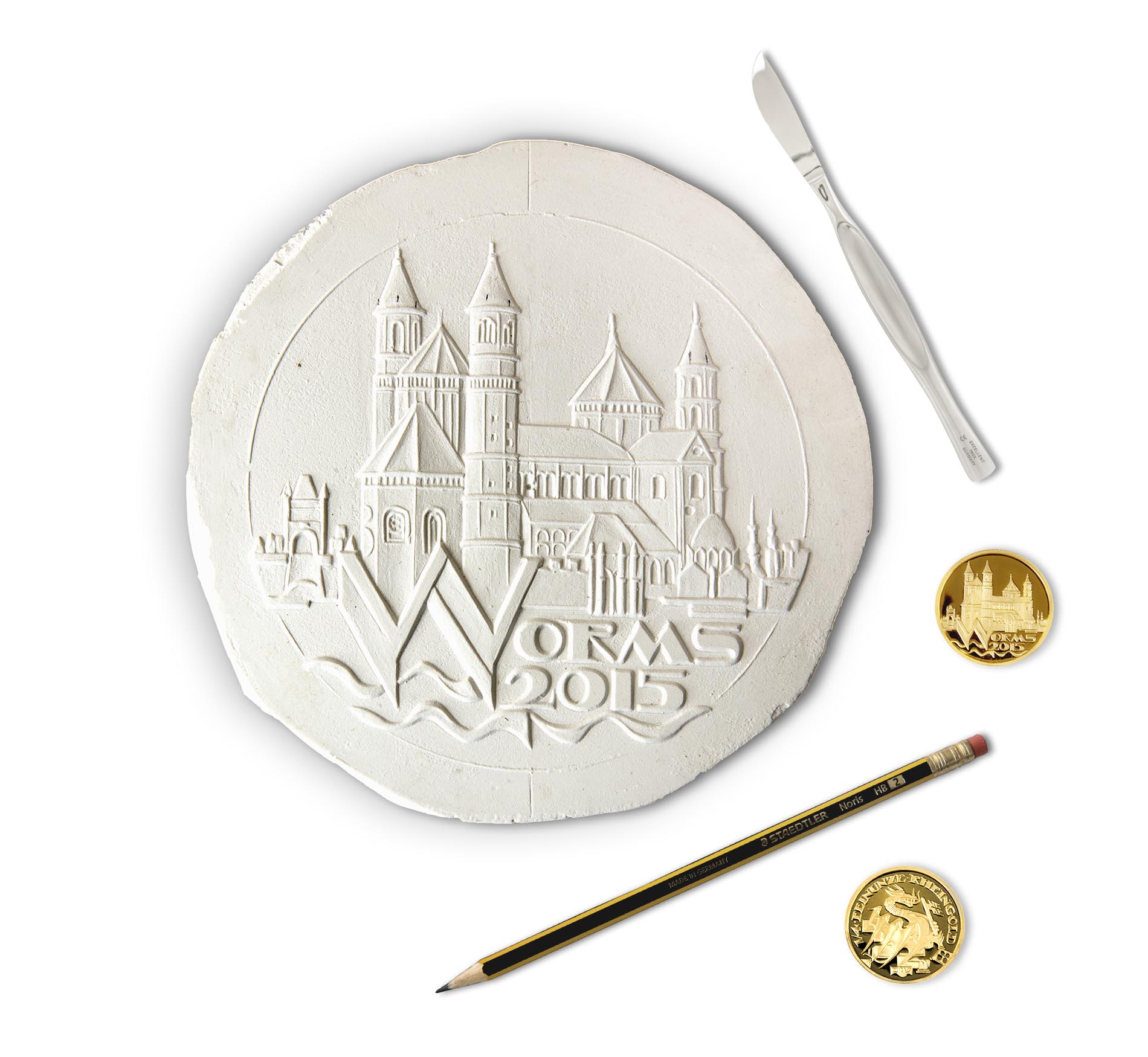 Gipsrelief Worms – Modell